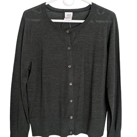 GAP Sweaters - Gap Women Merino Wool Cardigan Green L